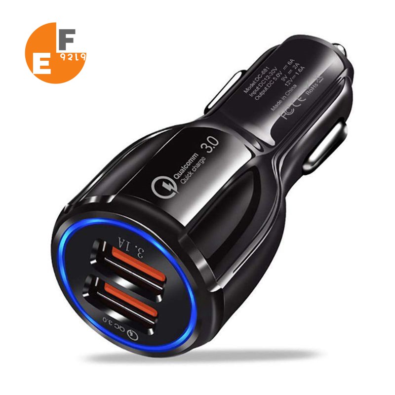 dual usb car charger adapter