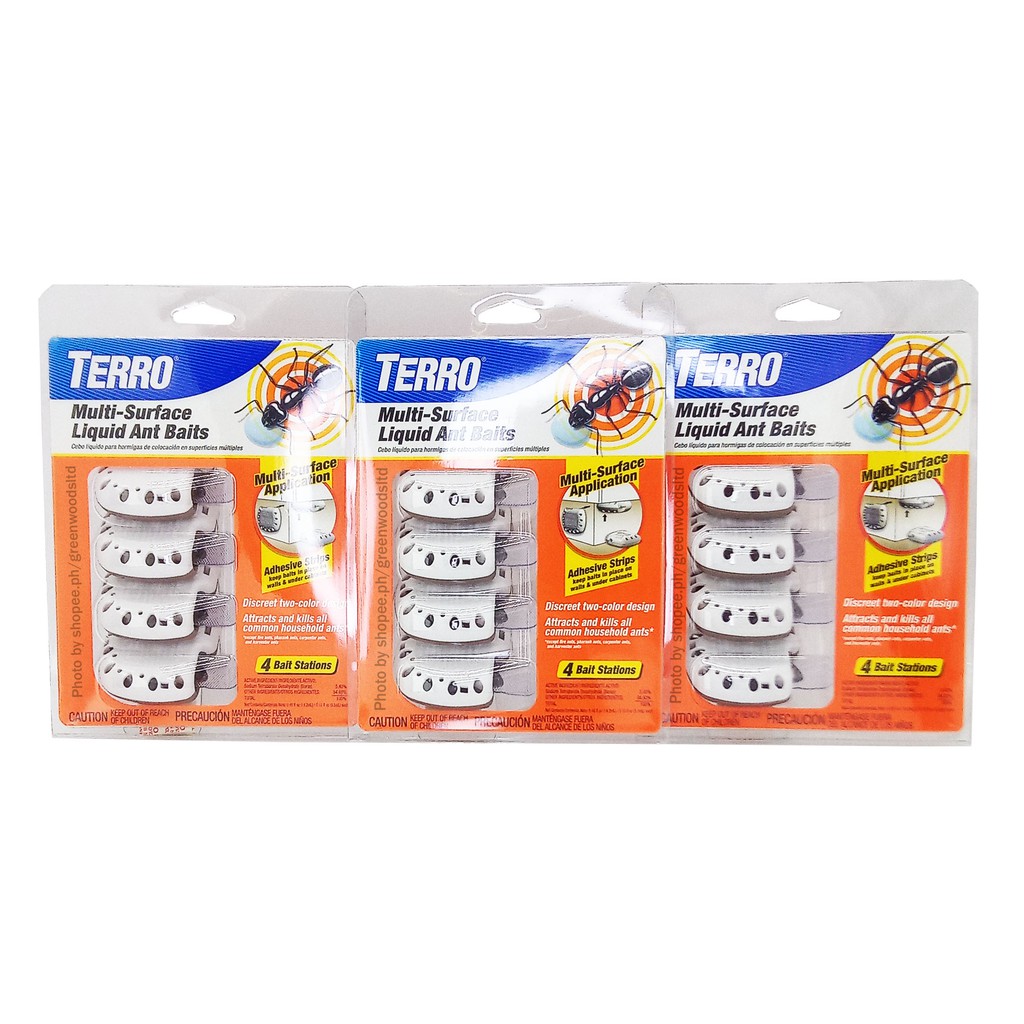 Terro MultiSurface Liquid Ant Baits 4 Baits Station per Pack (USA