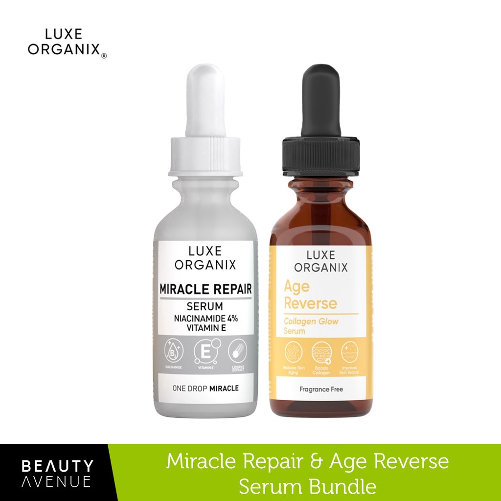 Luxe Organix Miracle Repair Niacinamide 4 Serum 30ml and Luxe Organix