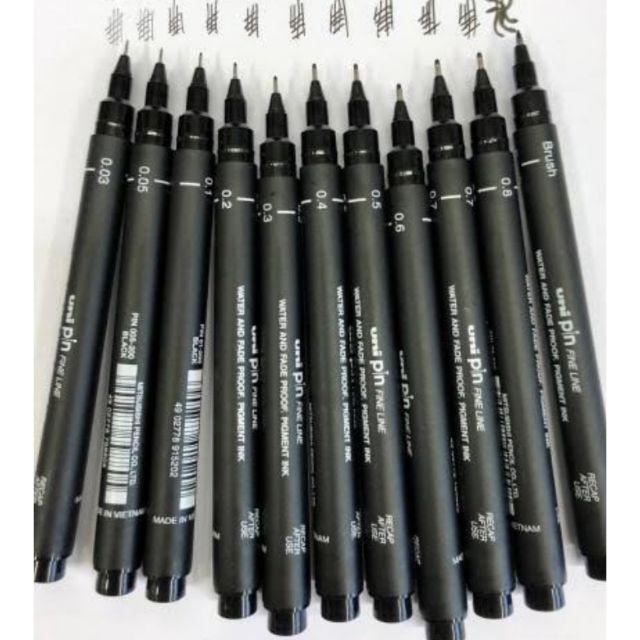 Unipin Fineliner Drawing pen | Shopee Philippines