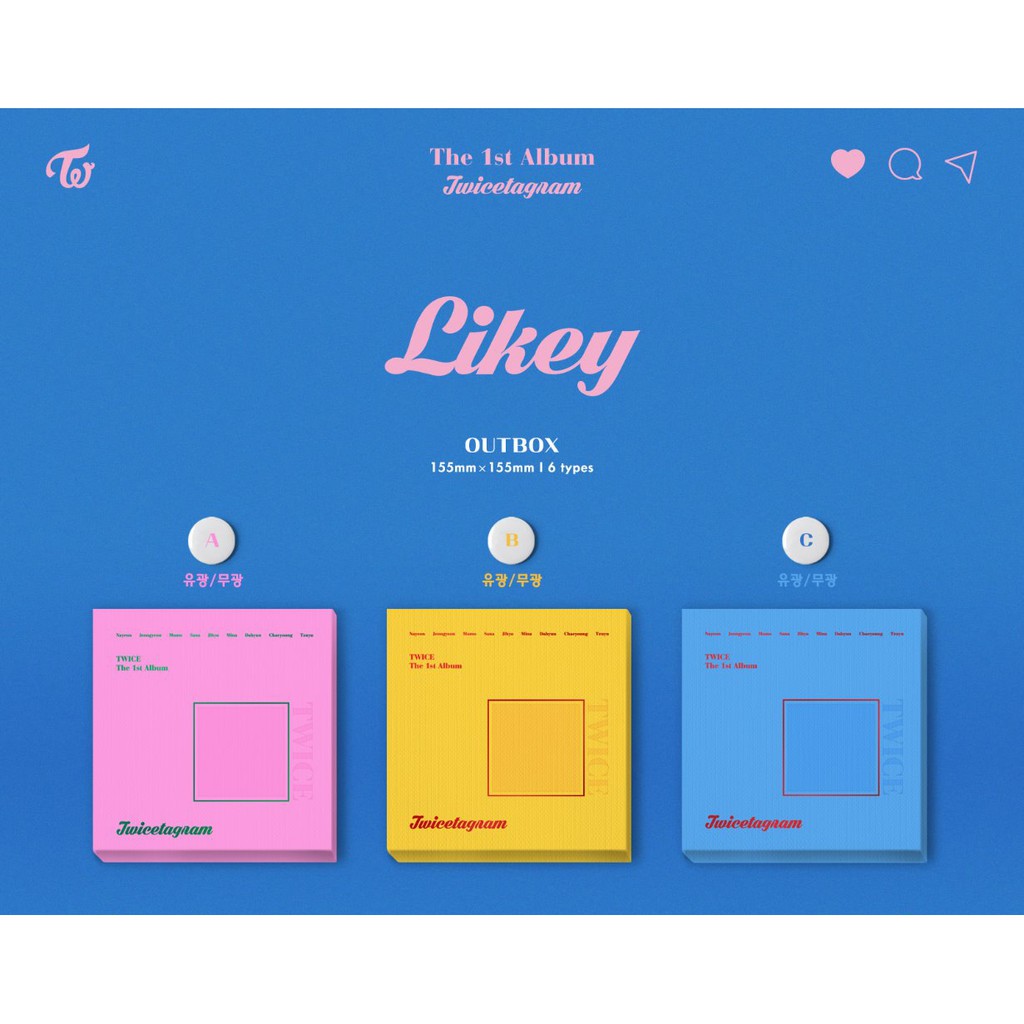 Twice The 1st Album Twicetagram Likey W Poster Shopee Philippines