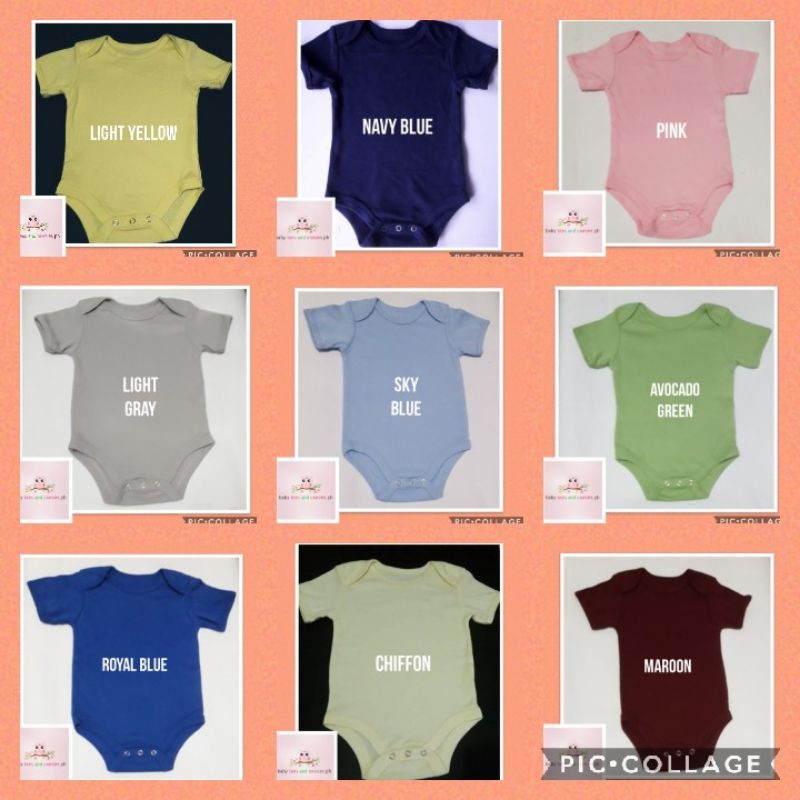 colored onesies