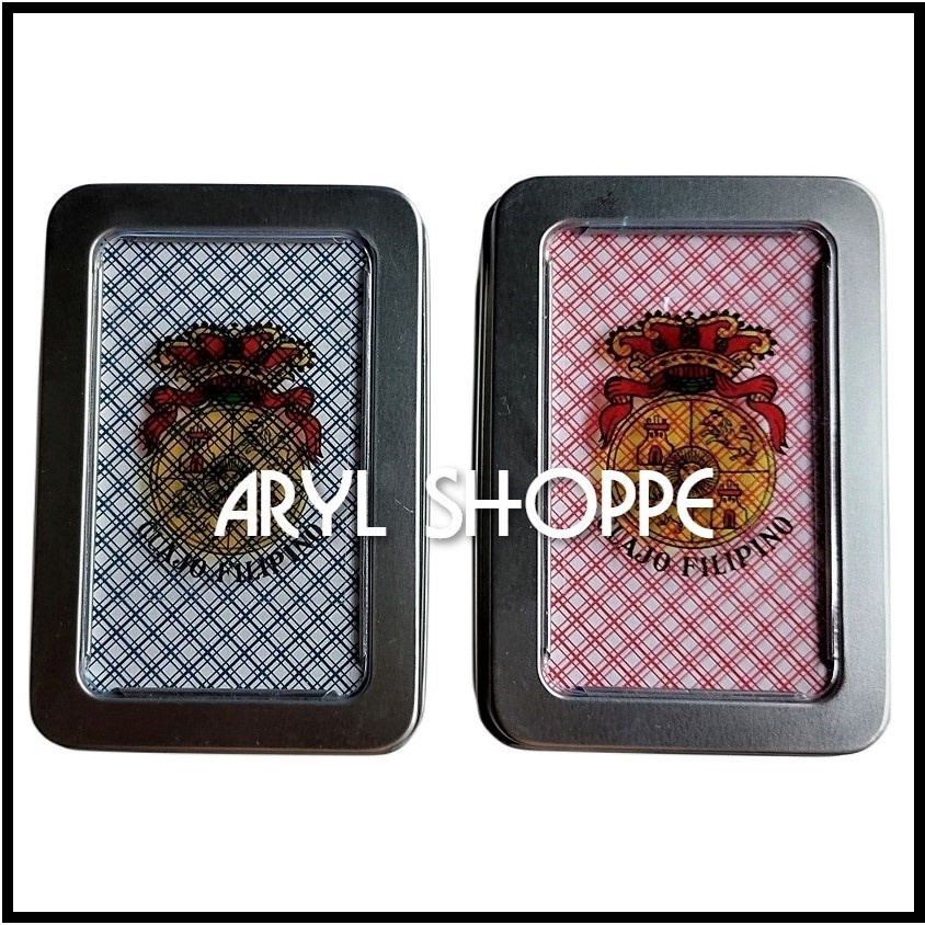 Cuajo Filipino Spanish Playing Cards in Tin Can (kuwaho) Shopee
