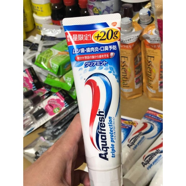 AQUAFRESH TOOTHPASTE JAPAN 140G+20G BIG SIZE Shopee Philippines