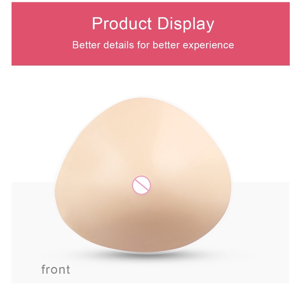 Light Weight Triangular Shape Silicone Boob Fake Mastectomy Breast Of