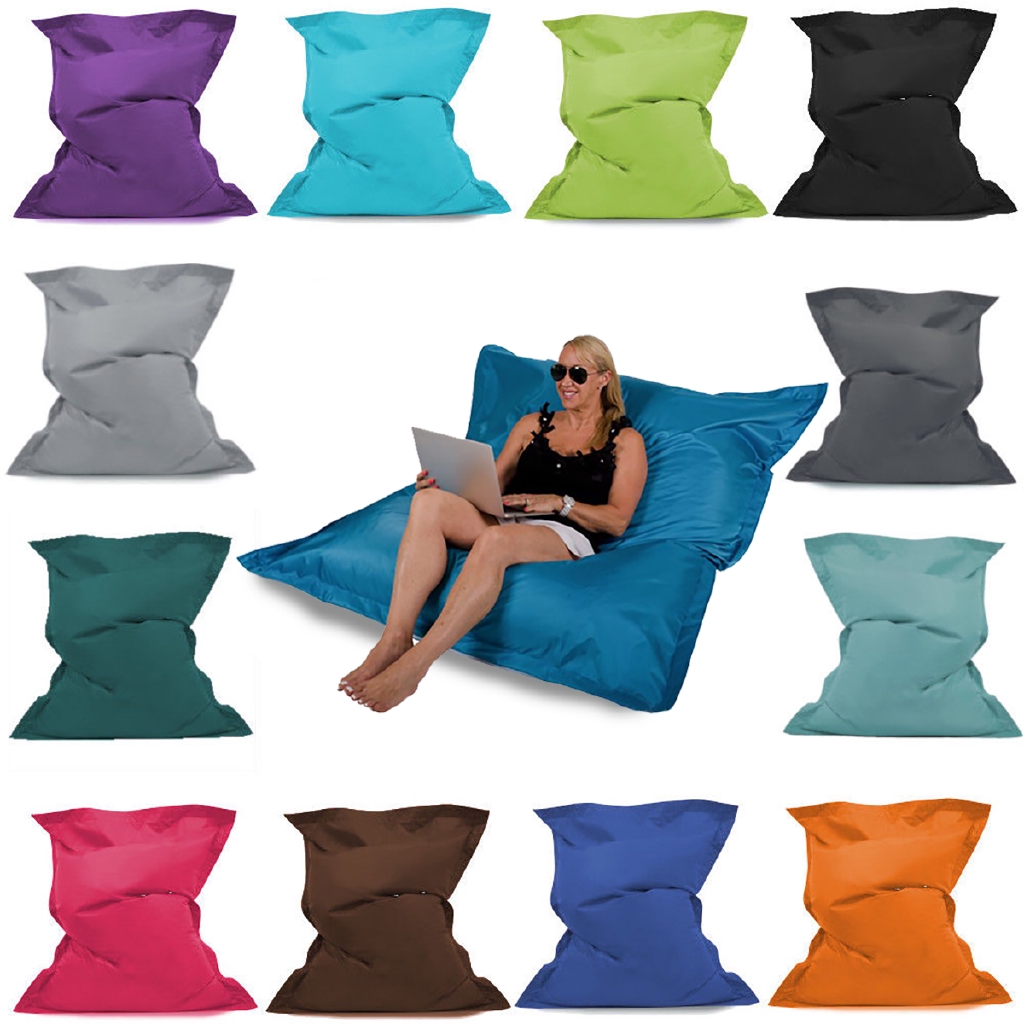 Giant Waterproof Bean Bag Floor Cushion Pillow Polyester Shopee