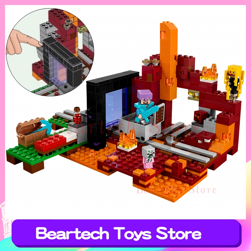 My World Nether Portal Building Toys Compatible Lego Minecraft Shopee Philippines