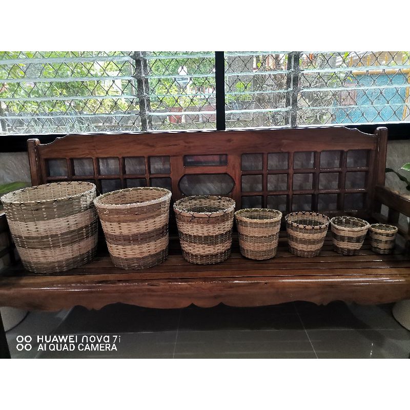 Native Basket Set from Bohol made of Sagesi_ Shopee Philippines