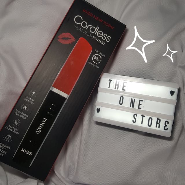 kiss cordless flat iron