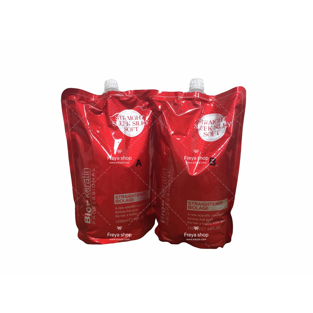 Bio Keratin Hair Rebonding Hair Straightener One Set 1250ml