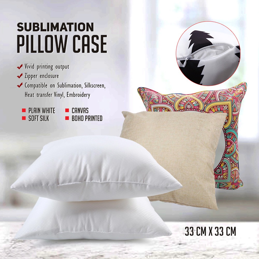 Sublimation Printable Pillow Case 15X15 Inches | Shopee Philippines