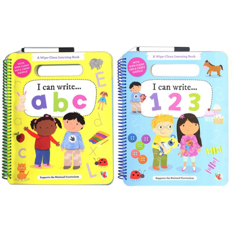 WipeClean Learning Books (ABC/123) Shopee Philippines