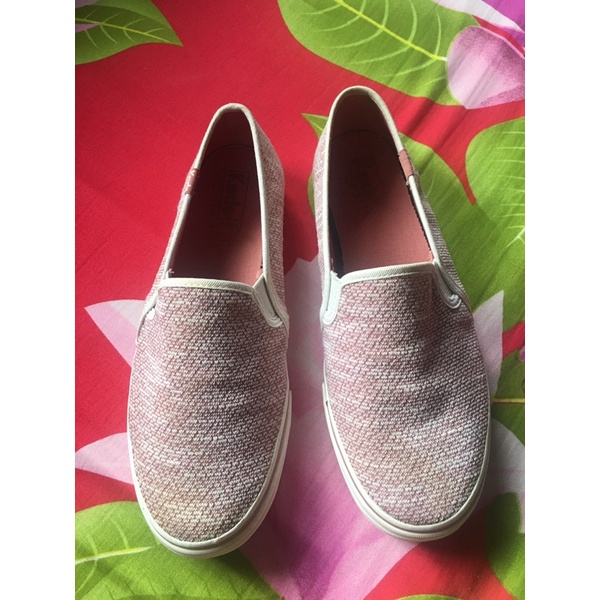 KEDS DOUBLE DECKER HYGGE KNIT CREAM/ROSE SLIP ON | PRELOVED KEDS ...