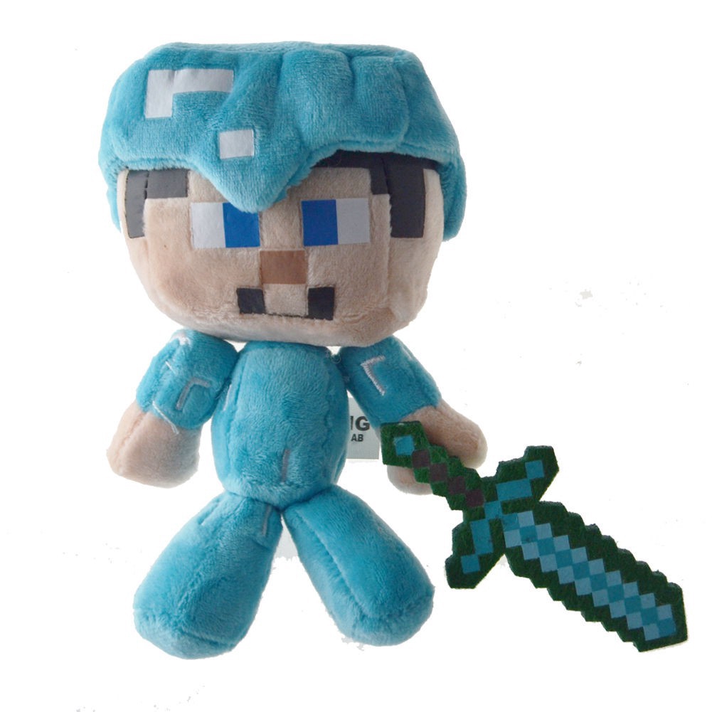 minecraft steve plush doll