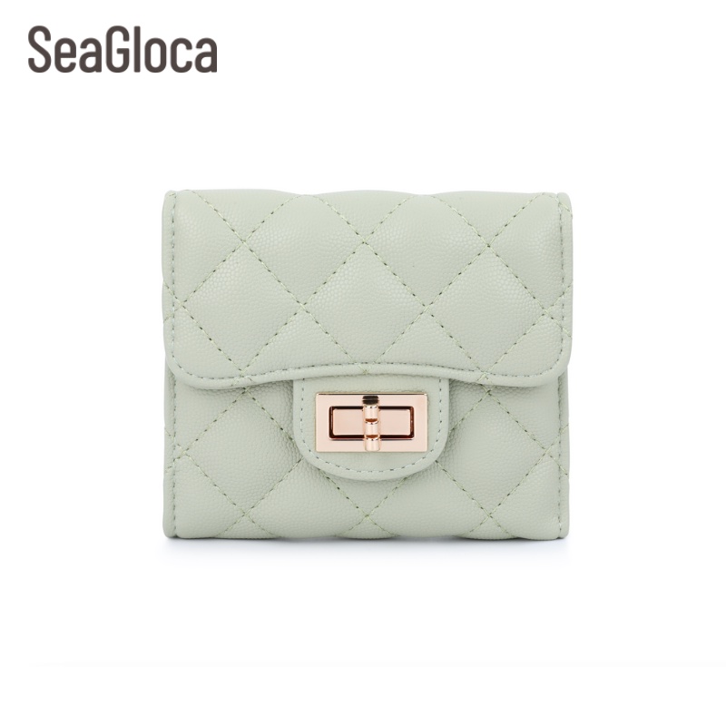 SeaGloca New Luxury Women Short Wallet Lady Purse With Card Holder With