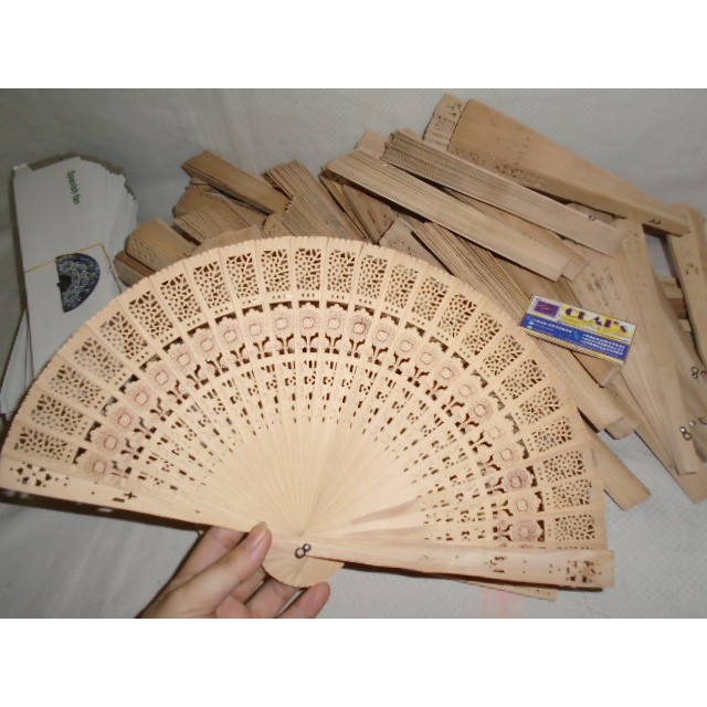wooden folding fan
