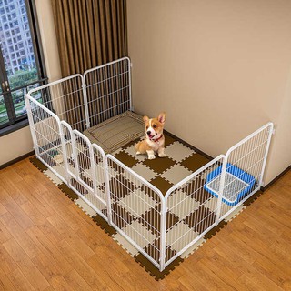 Adjustable Dog playpen, dog fence, Dog cage (80*90cm/pcs×6)(White), expandable dog fence, kennel #9