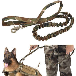 Tactical Bungee Dog Leash Elastic Leads Rope Military Dog Training Leashes Quick Release Dog