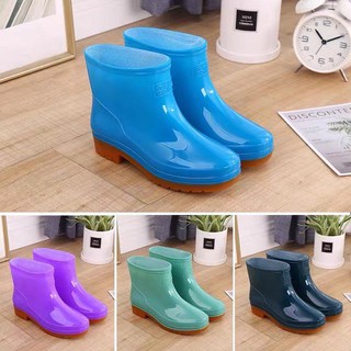 Women Low cut bota Weather protection/ Goma shoes PLAIN (36-40) RAIN BOOTS(BOTA)