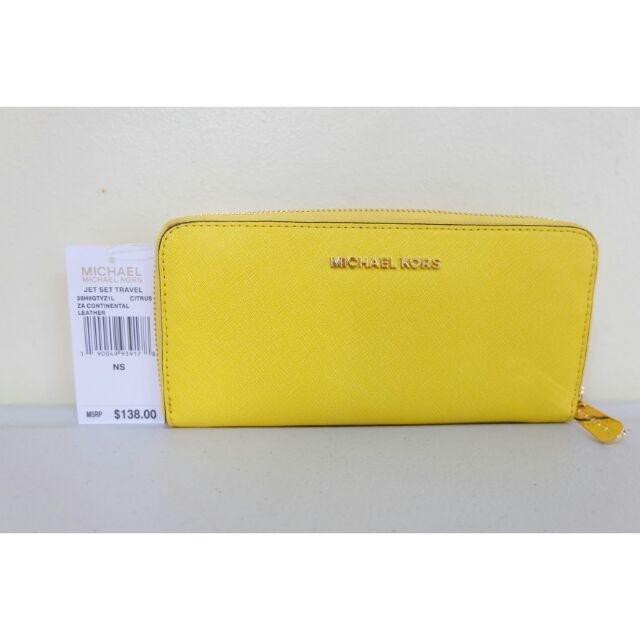 michael kors yellow wallet