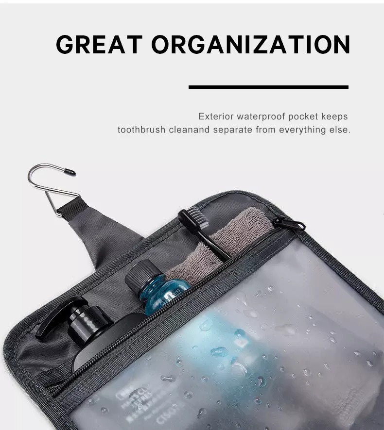 Gadgetoo 7529 Bange Hanging Travel Toiletry / Cable Organizer Bag Travel Waterproof Lightweight Vacation