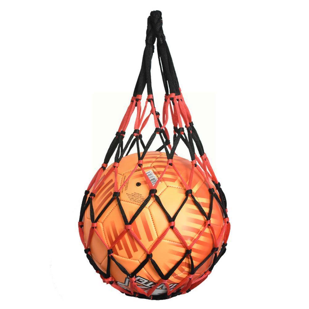 Storage Bag Football Basketball Draw Cord Mesh Sack Ball Carry Net 10 Balls l 
