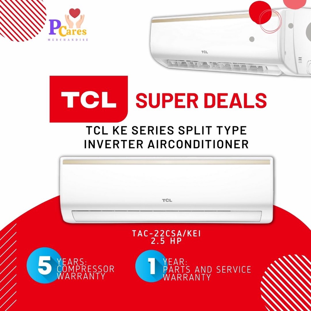 TCL Airconditioner Inverter KE Series (Split Type Wall Mounted) 2.5 HP