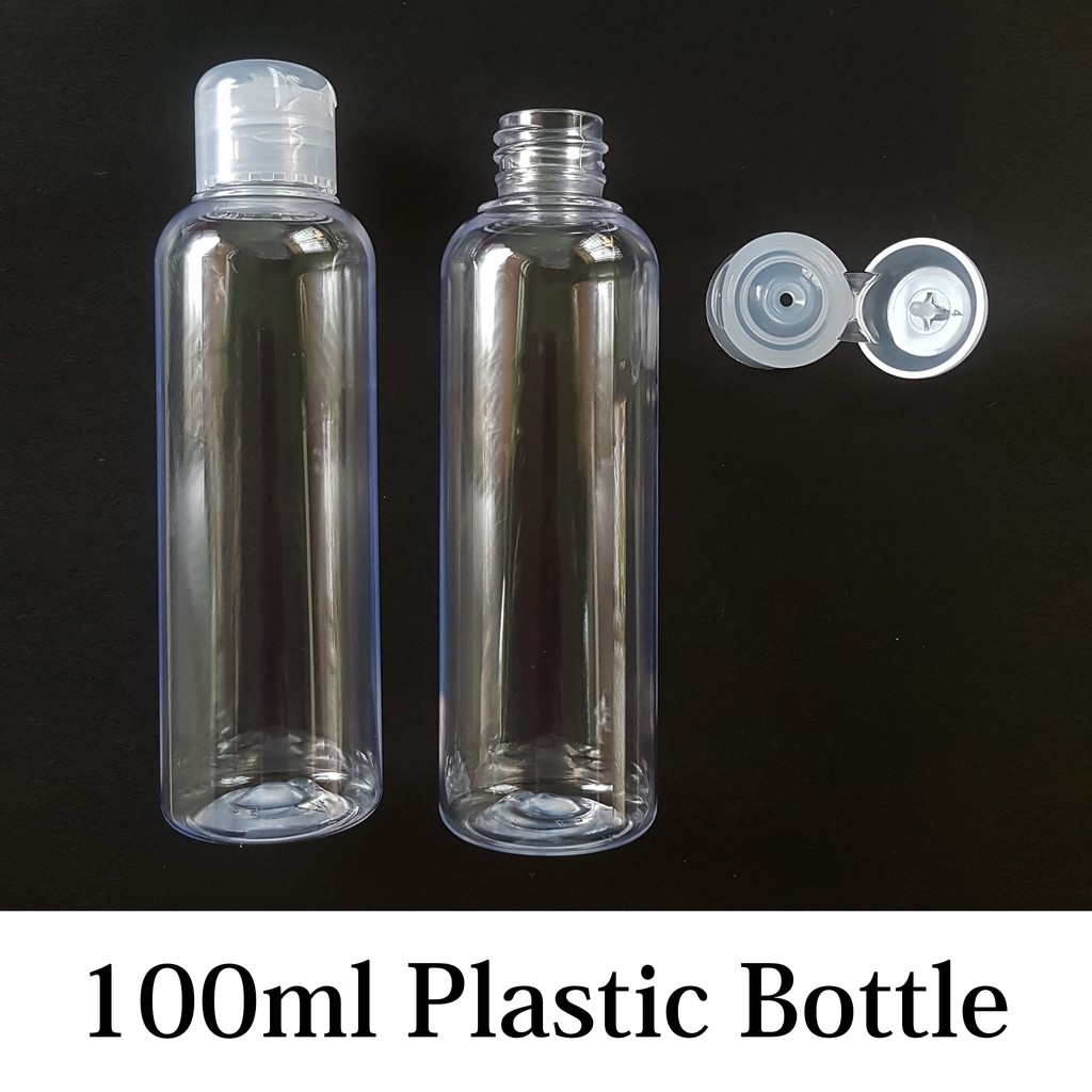 100ml Empty PET Clear Bottle with Fliptop Cap Shopee Philippines