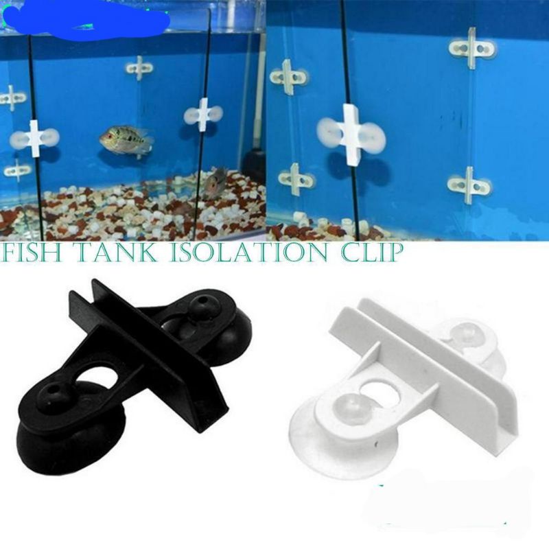 Divider clip or holder with suction cap for aquarium(sold per piece)