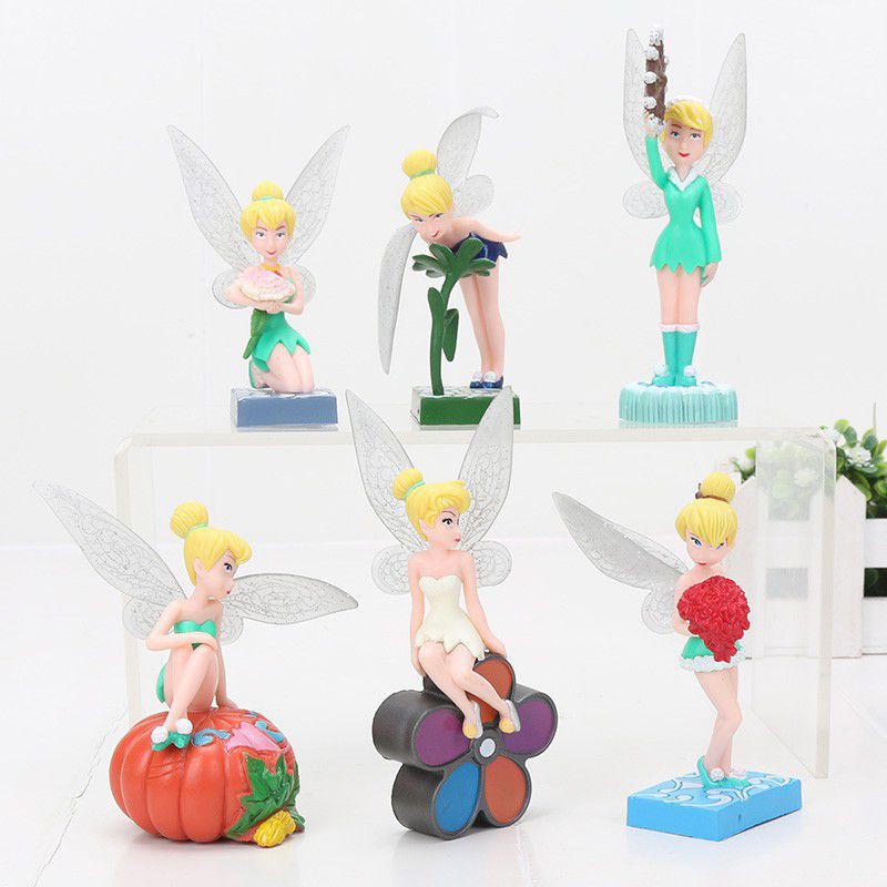 miniature tinkerbell figurines