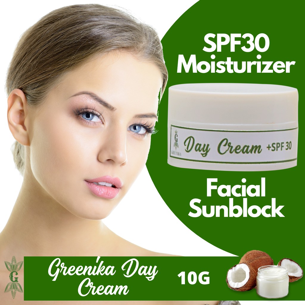 Greenika Day Cream Facial Sunblock With Spf30 Moisturizer Sun Block For