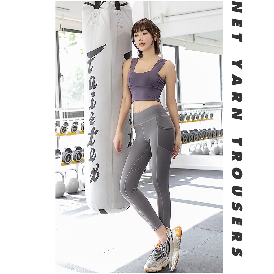 Women‘s High Waist Yoga Pants Stretchy Tummy Workout Running Athletic Sports Yoga Legging Fitness Exercising 