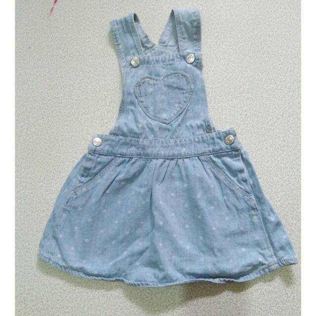 baby girl denim jumper