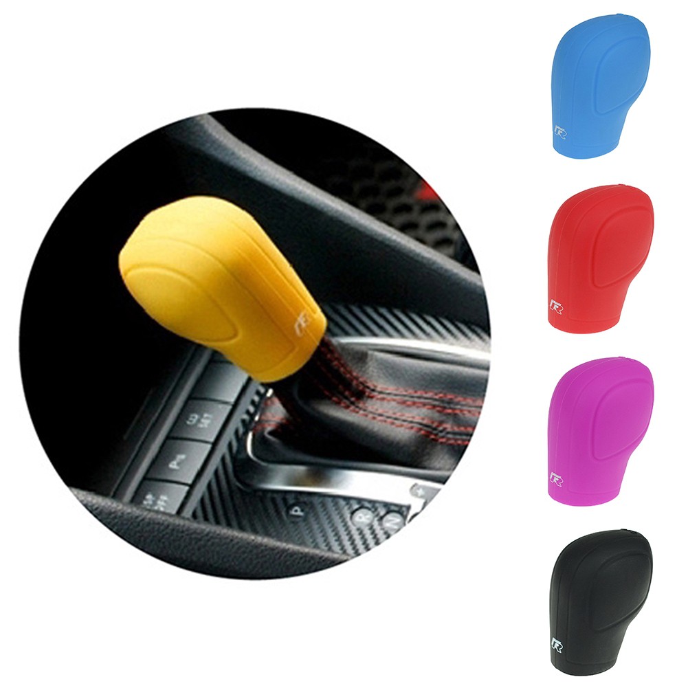 Soft Silicone Auto Gear Knobs Lever Shift Knob Shifter Cover Dustproof Non Slip 9204