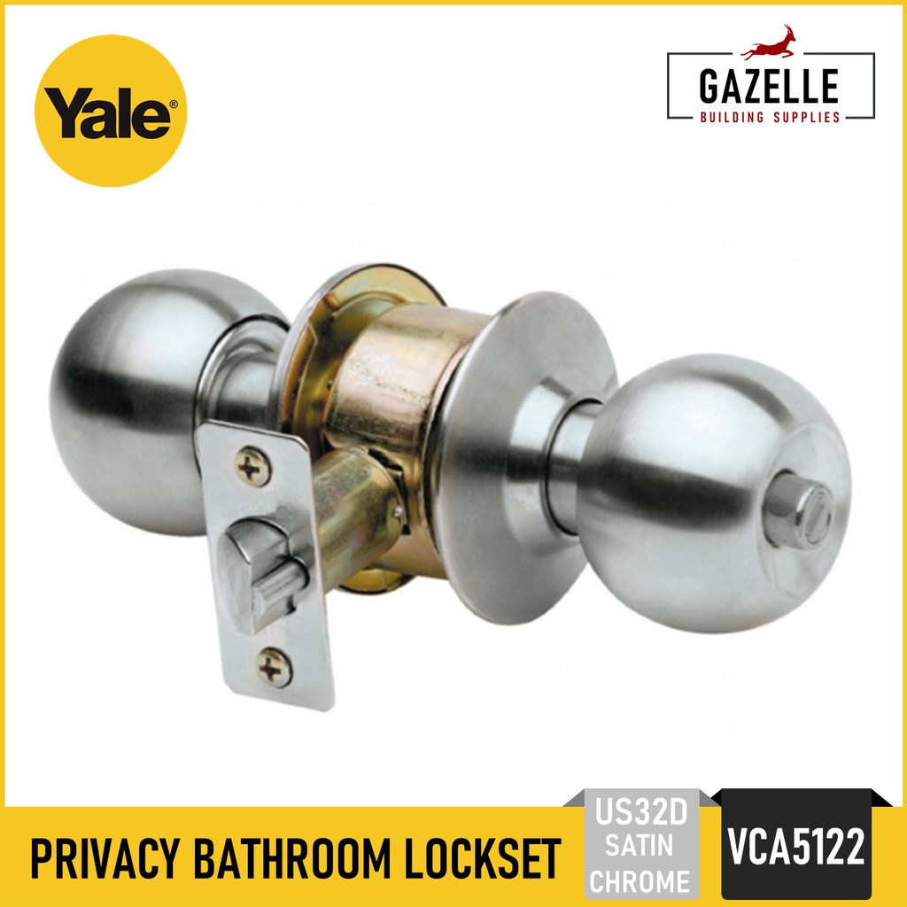 Falcon Y301 DAN 605 Privacy Door Knob Lockset Lock Lever Set BRIGHT BRASS NEW! 