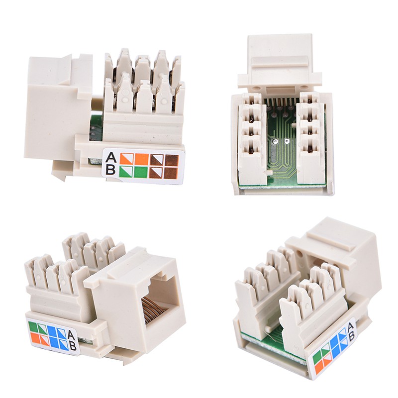 QYPH Cat6 RJ45 Punch Down Keystone Jack CAT6 Network Etherne | Shopee ...