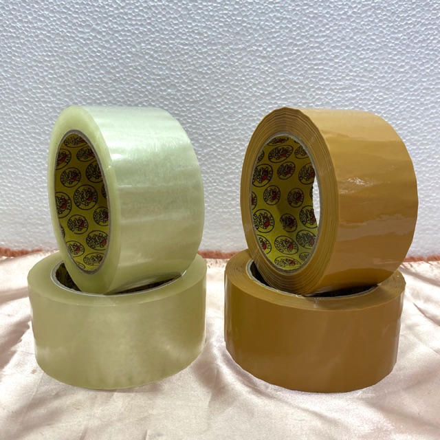 ORIGINAL CROCODILE Clear Packaging Tape 2"x100m CROCODILLE Tan