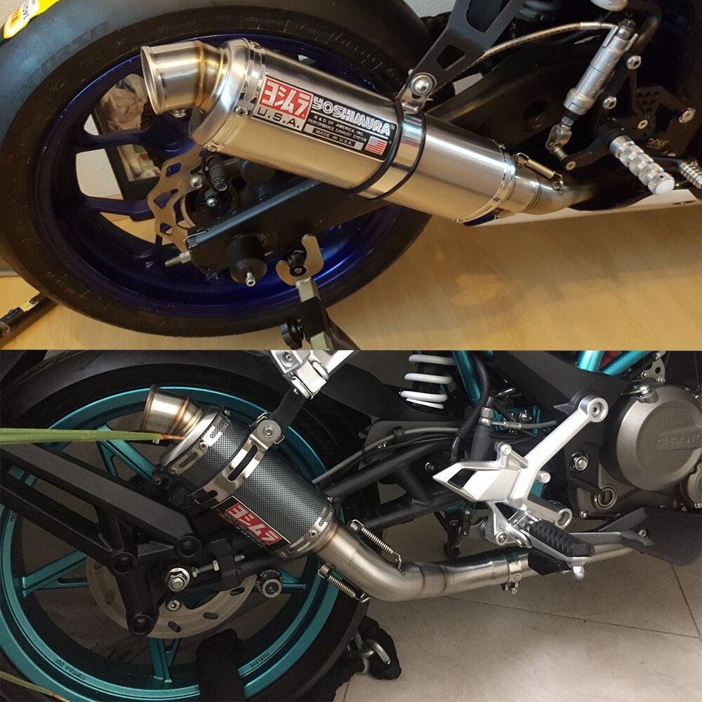 9534円 信憑 MGOD Motorcycle Exhaust Pipe Carbon Fiber Muffler Generally Used  for Diameter 1.5-2quot;