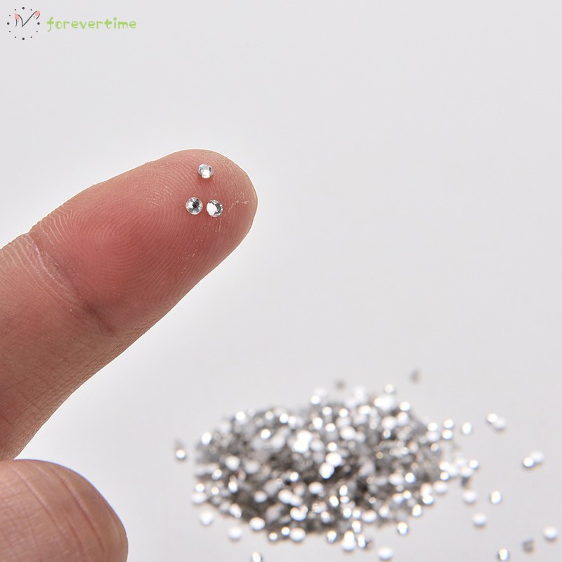 1440 Pcs Nail Rhinestone Wheel HBG 1.6mm/2mm Crystal Clear Flatback DIY ...