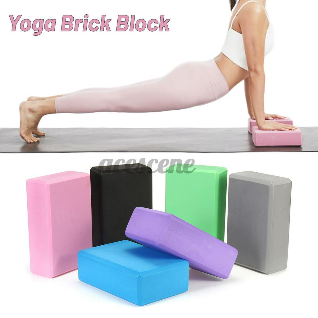 Yoga Block Brick Foaming Foam Home Exercise Practice Fitness Sport Tool BE 