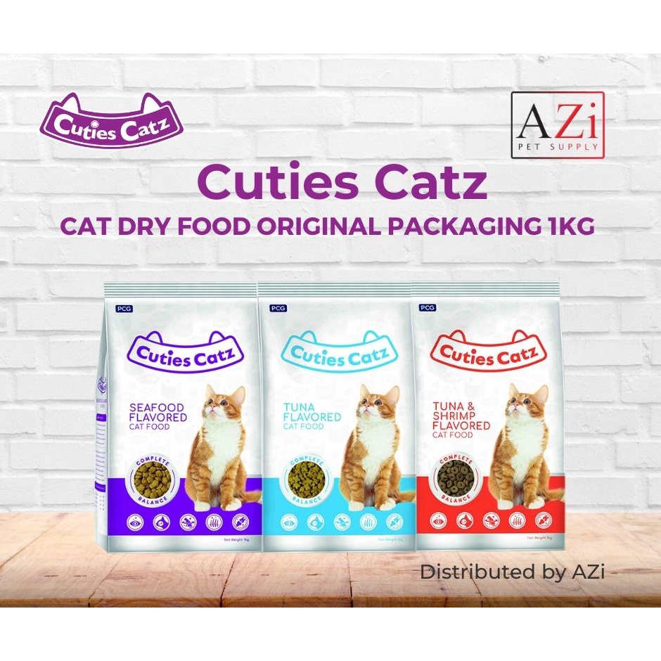 Cuties Catz Cat Food 1kg (Original Pack!) Shopee Philippines