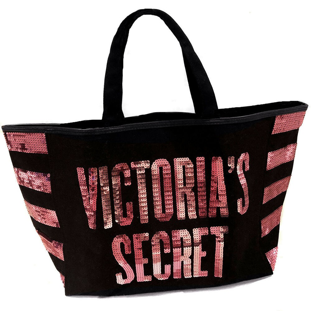 victoria's secret sequin tote bag