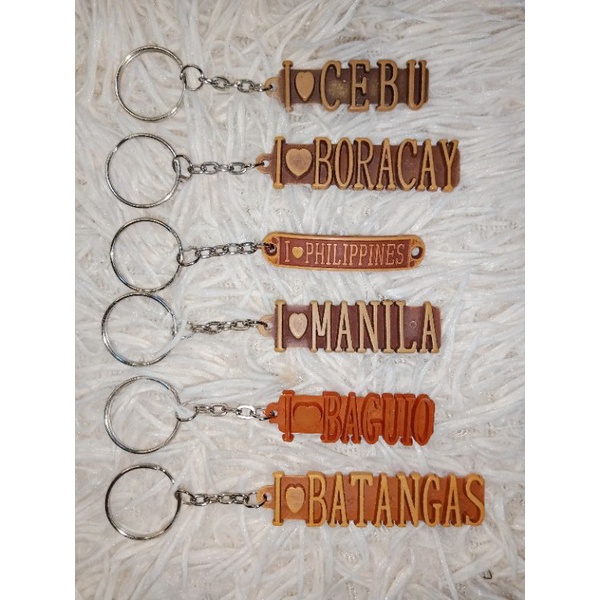 1pc Keychain Cebu Manila Philippines Baguio Batangas Boracay Davao