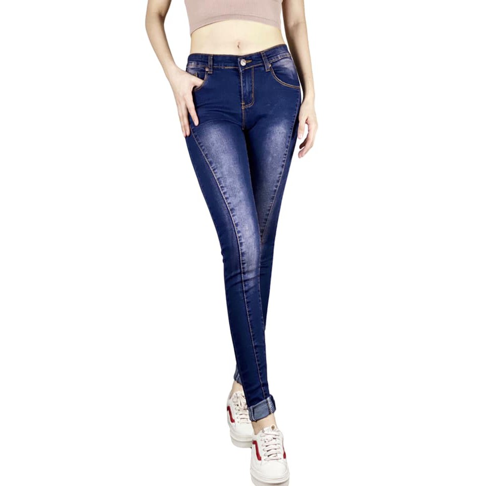 cropped stretch jeans