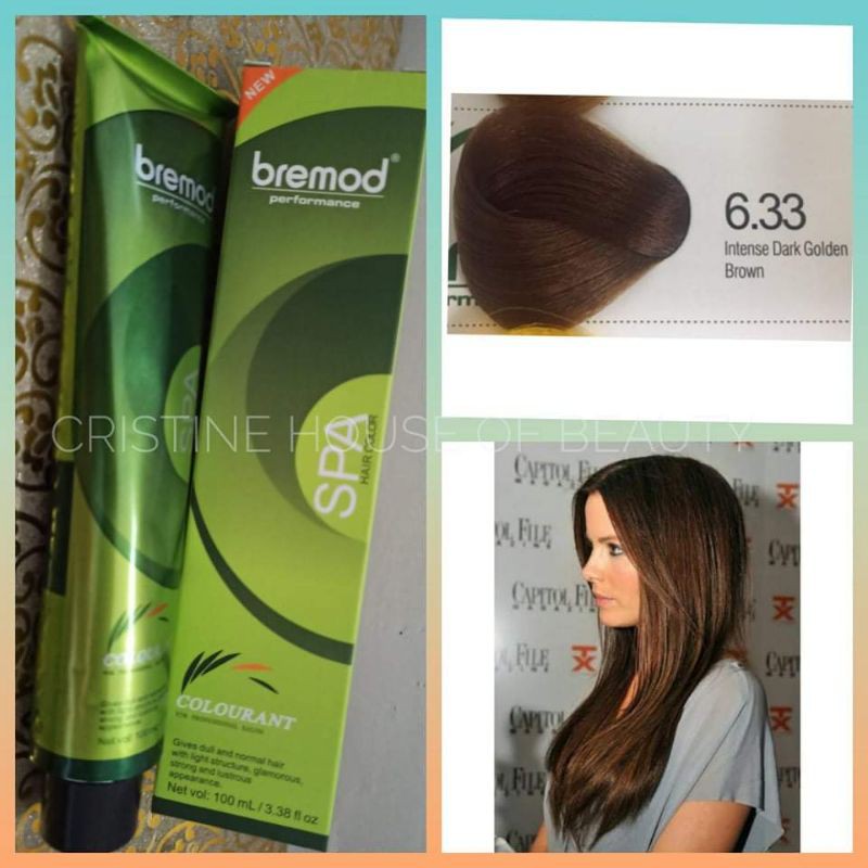Bremod Hair Color with Oxidizer (6/33) Intense Dark