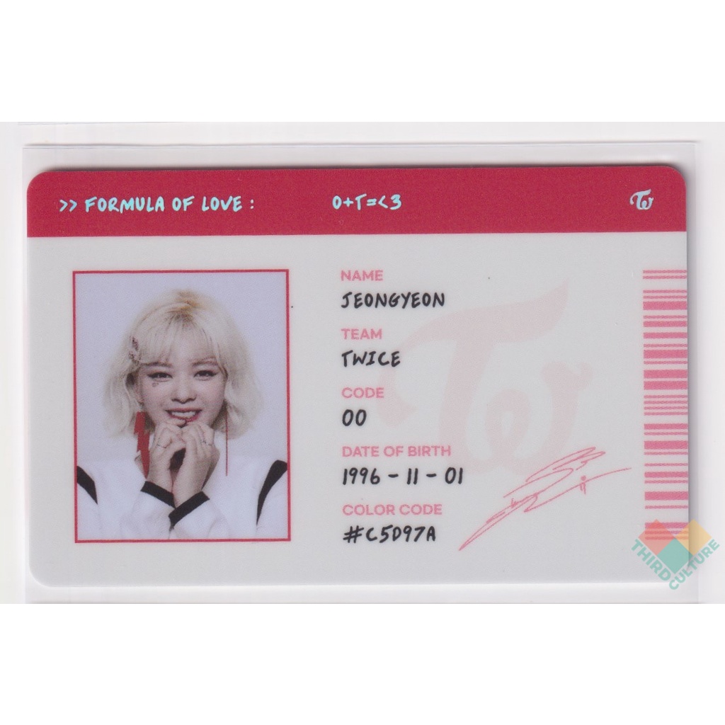 Twice Id Card Formula Of Love