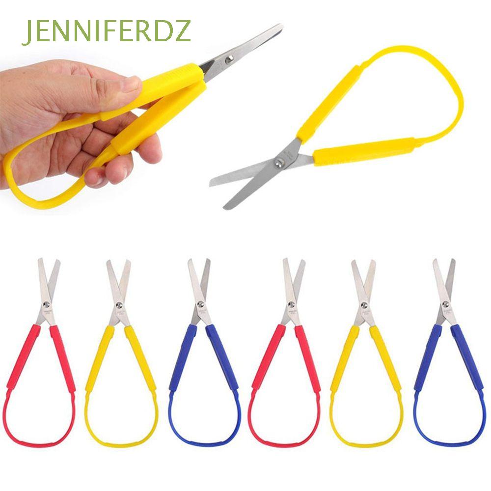 JENNIFERDZ Loop Scissors Elasticial Grip Stainless Steel 8 Inches