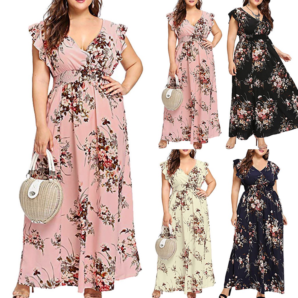 plus size floral dress