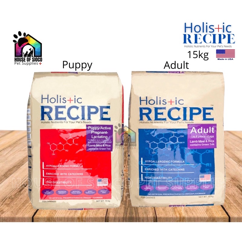 Holistic Recipe Puppy & Adult Dry Dog Food 15kg Shopee Philippines