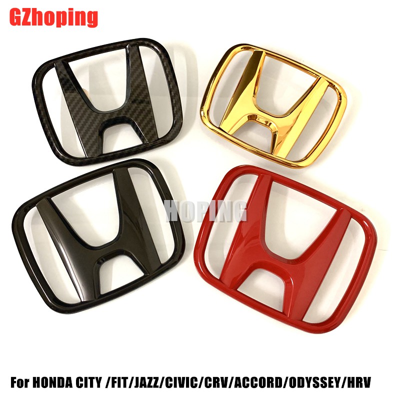 For Honda H Logo Front Rear Logo Emable Sticker For City Fit Jazz Civic Crv Accord Odyssy Shopee Philippines